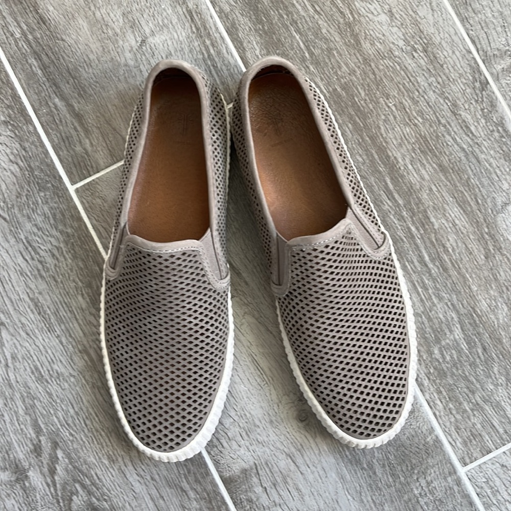 Frye Leather Perforated Slip-on Sneaker 7.5